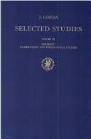 Cover of: Selected studies by J. Gonda