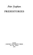 Cover of: Prehistories