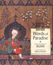 Cover of: Words of Paradise Selected Poems of Rumi (Sacred Wisdom) by Raficq Abdulla