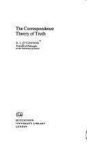 Cover of: The correspondence theory of truth by O'Connor, D. J.