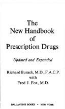 Cover of: new handbook of prescription drugs