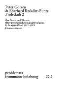 Cover of: Proletkult by [hrsg. von] Peter Gorsen & Eberhard Knödler-Bunte.