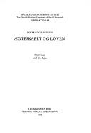 Cover of: Ægteskabet og loven =: Marriage and the law