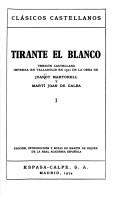 Cover of: Tirante el Blanco by Joanot Martorell