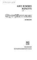 Cover of: Syrjämaa: romaani