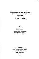 Cover of: Government of the Mexican State of Nuevo Leon.