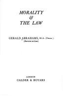 Cover of: Morality and the law.