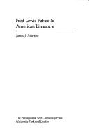 Cover of: Fred Lewis Pattee & American literature