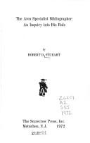 Cover of The area specialist bibliographer