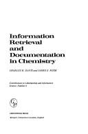 Cover of: Information retrieval and documentation in chemistry