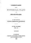 Commentaries on the historical plays of Shakspeare by Thomas Peregrine Courtenay
