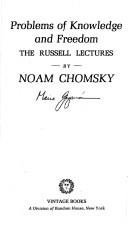 Problems of knowledge and freedom by Noam Chomsky