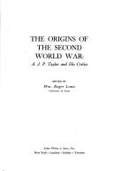 Cover of: The origins of the Second World War by A. J. P. Taylor