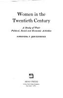 Cover of: Women in the twentieth century by Breckinridge, Sophonisba Preston