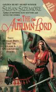 Cover of: The Autumn Lord by Susan Sizemore, Susan Sizemore