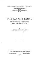 Cover of: The Panama Canal: its history, activities, and organization.