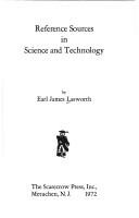 Cover of: Reference sources in science and technology. by Earl James Lasworth