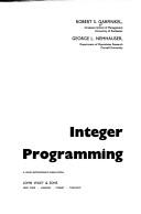 Cover of: Integer programming by Robert Garfinkel