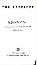 Cover of: The reprieve. by Jean-Paul Sartre