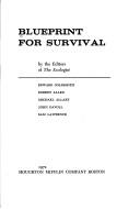 Cover of: Blueprint for survival