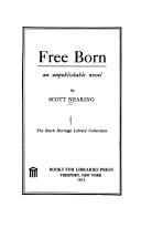 Cover of: Free born by Nearing, Scott