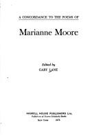 Cover of: A concordance to the poems of Marianne Moore.