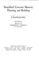 Cover of: Simplified concrete masonry planning and building