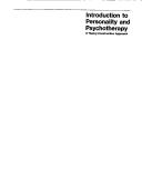Cover of: Introduction to personality and psychotherapy: a theory-construction approach