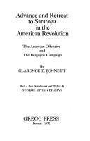 Cover of: Advance and retreat to Saratoga in the American Revolution