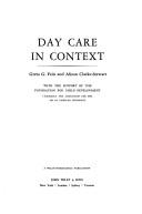 Cover of: Day care in context by Greta G. Fein
