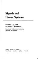 Cover of: Signals and linear systems by Robert A. Gabel, Robert A. Gabel
