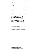 Cover of: Evaluating instruction