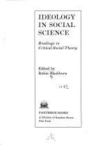 Ideology in social science by Robin Blackburn