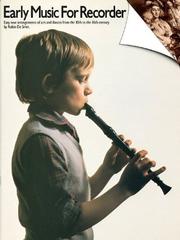 Cover of: Early Music For Recorder: (DeSmet) (Recorder)