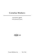 Cornelius Mathews by Allen F. Stein