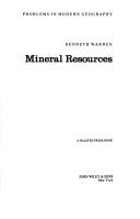 Cover of: Mineral resources.