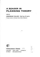 Cover of: A reader in planning theory. by Andreas Faludi