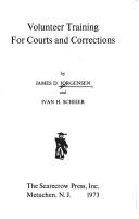 Cover of: Volunteer training for courts and corrections