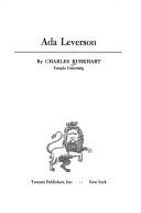 Cover of: Ada Leverson. by Charles Burkhart