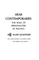 Cover of: Arab contemporaries | Majid Khadduri