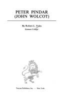 Cover of: Peter Pindar (John Wolcot) by Robert L. Vales