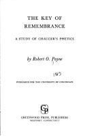 The key of remembrance by Robert O. Payne