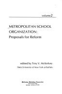 Cover of: Metropolitan school organization