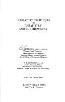 Cover of: Laboratory techniques in chemistry and biochemistry