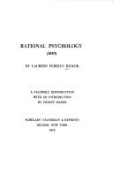 Cover of: Rational psychology (1849).