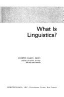 Cover of: What is linguistics?