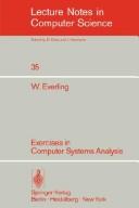 Cover of: Exercises in computer systems analysis | Everling, Wolfgang.