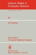 Cover of: Exercises in computer systems analysis by Everling, Wolfgang.