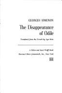 Cover of: The disappearance of Odile.