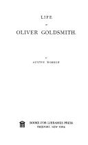 Cover of: Life of Oliver Goldsmith. by Austin Dobson